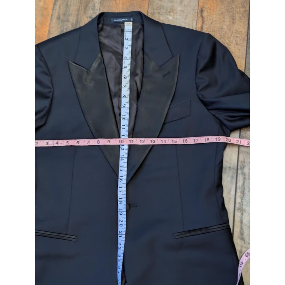 Suitsupply Lazio Tuxedo Jacket Navy Blue Wool Vitale Barberis Canonico Size 40R - Picture 7 of 8